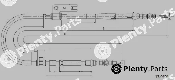 Cabor 17.0601 — Cable Pull, parking brake