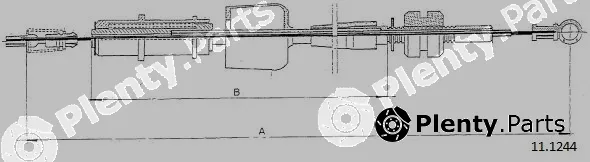 Cabor 11.1244 — Accelerator Cable