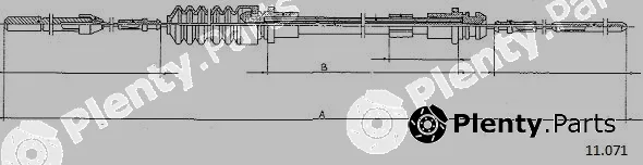 Cabor 11.071 — Accelerator Cable