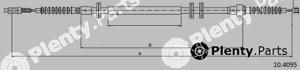 Cabor 10.4095 — Cable Pull, parking brake
