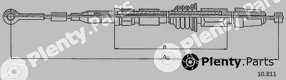 Cabor 10.811 — Cable Pull, parking brake