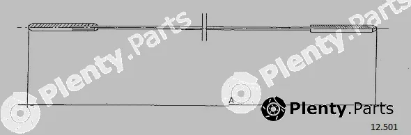 Cabor 12.501 — Cable, heater flap