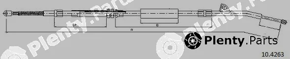 Cabor 10.4263 — Cable Pull, parking brake