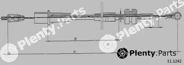 Cabor 11.1242 — Accelerator Cable