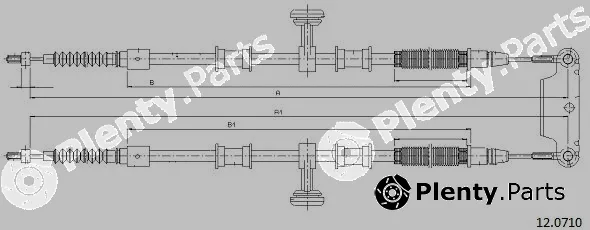 Cabor 12.0710 — Cable Pull, parking brake