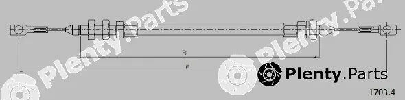Cabor 1703.4 — Accelerator Cable