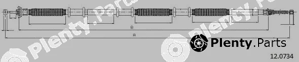 Cabor 12.0734 — Cable Pull, parking brake