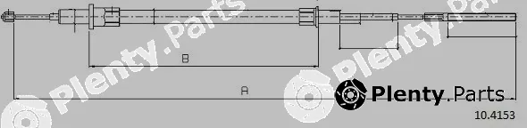 Cabor 10.4153 — Cable Pull, parking brake