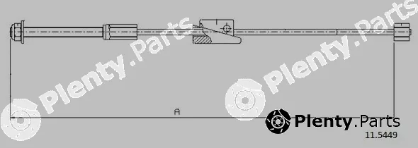 Cabor 11.5449 — Cable Pull, parking brake