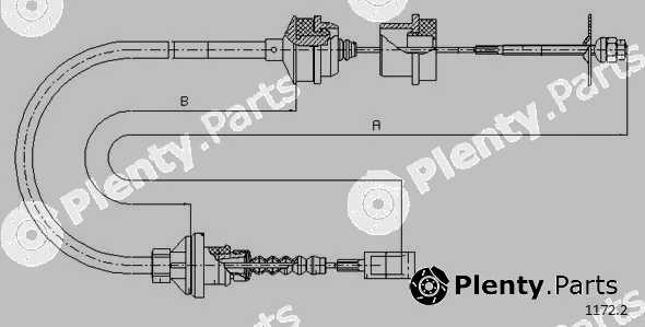 Cabor 1172.2 — Cable Pull, clutch control