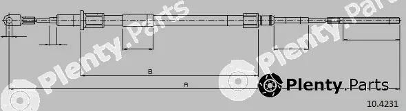 Cabor 10.4231 — Cable Pull, parking brake