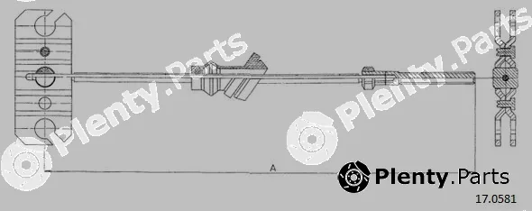 Cabor 17.0581 — Cable Pull, parking brake