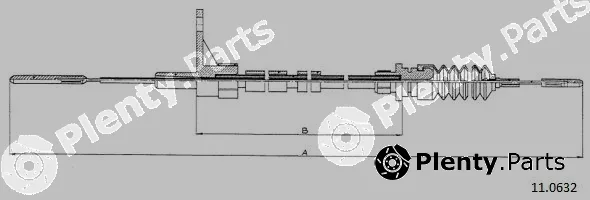 Cabor 11.0632 — Accelerator Cable
