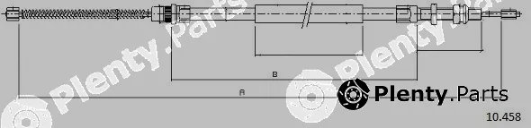 Cabor 10.458 — Cable Pull, parking brake