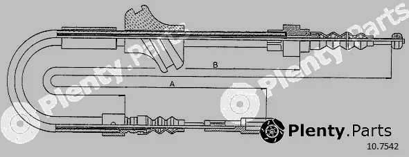 Cabor 10.7542 — Cable Pull, parking brake