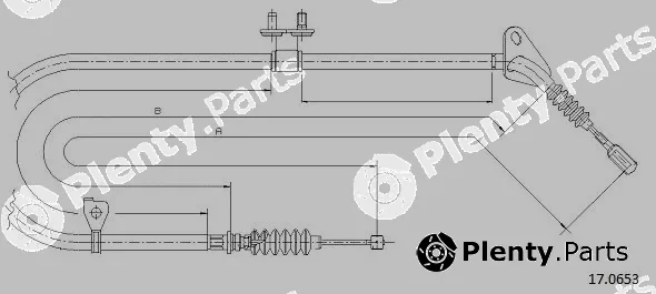 Cabor 17.0653 — Cable Pull, parking brake