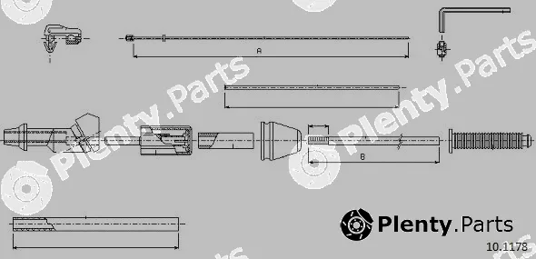 Cabor 10.1178 — Accelerator Cable