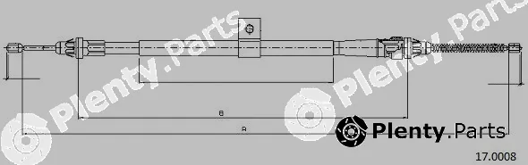 Cabor 17.0008 — Cable Pull, parking brake