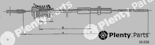 Cabor 10.026 — Accelerator Cable