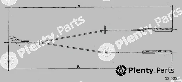 Cabor 12.505 — Cable, heater flap