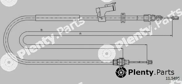 Cabor 11.5495 — Cable Pull, parking brake