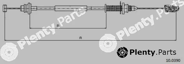 Cabor 10.0390 — Accelerator Cable