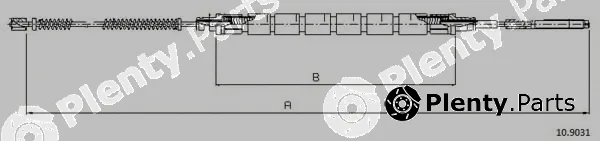 Cabor 10.9031 — Cable Pull, parking brake