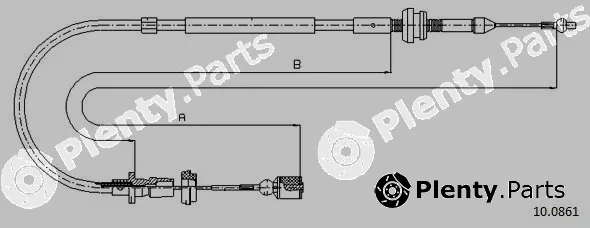 Cabor 10.0861 — Accelerator Cable
