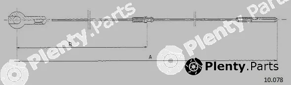 Cabor 10.078 — Accelerator Cable