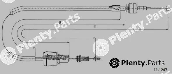 Cabor 11.1247 — Accelerator Cable