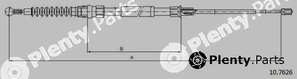 Cabor 10.7626 — Cable Pull, parking brake