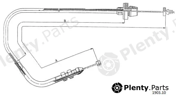 Cabor 1903.10 — Accelerator Cable