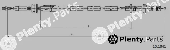 Cabor 10.1041 — Accelerator Cable