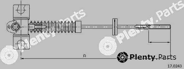 Cabor 17.0243 — Cable Pull, parking brake