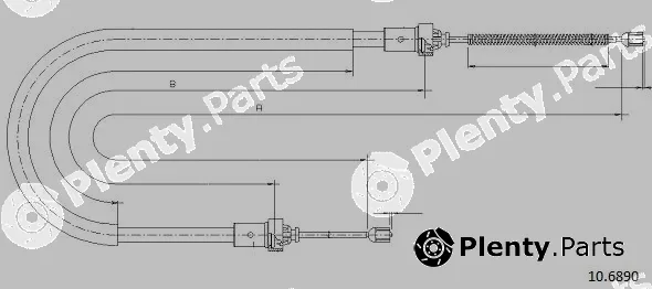 Cabor 10.6890 — Cable Pull, parking brake