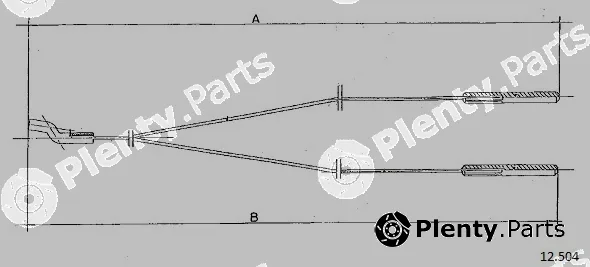 Cabor 12.504 — Cable, heater flap