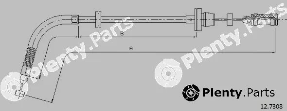 Cabor 12.7308 — Accelerator Cable