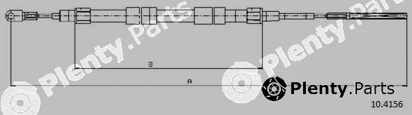 Cabor 10.4156 — Cable Pull, parking brake