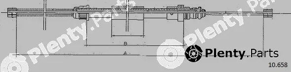 Cabor 10.658 — Cable Pull, parking brake
