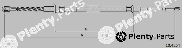 Cabor 10.4264 — Cable Pull, parking brake