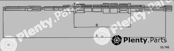 Cabor 10.748 — Cable Pull, parking brake