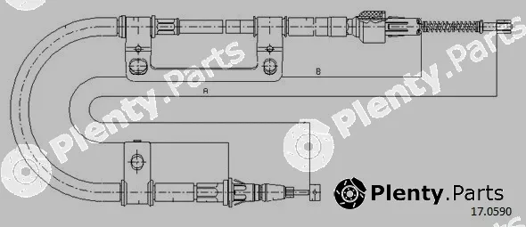 Cabor 17.0590 — Cable Pull, parking brake