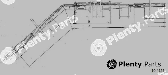 Cabor 10.4151 — Cable Pull, parking brake