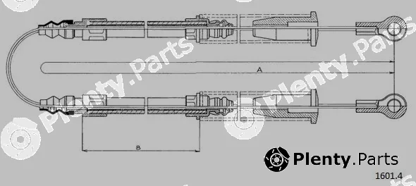 Cabor 1601.4 — Cable Pull, parking brake