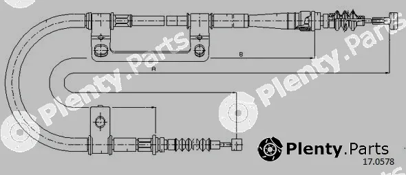 Cabor 17.0578 — Cable Pull, parking brake