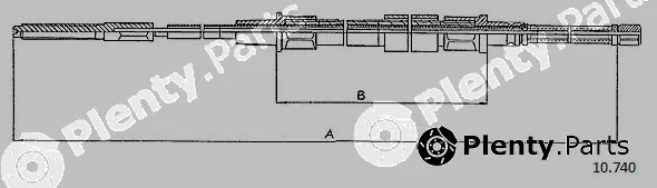 Cabor 10.740 — Cable Pull, parking brake