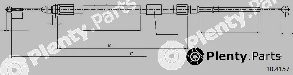 Cabor 10.4157 — Cable Pull, parking brake