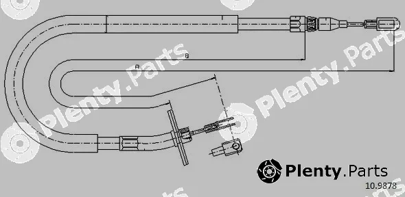 Cabor 10.9878 — Cable Pull, parking brake