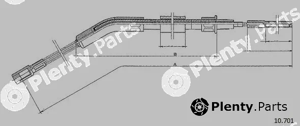 Cabor 10.701 — Cable Pull, parking brake