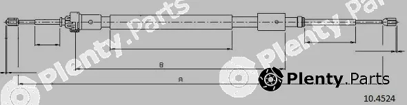 Cabor 10.4524 — Cable Pull, parking brake